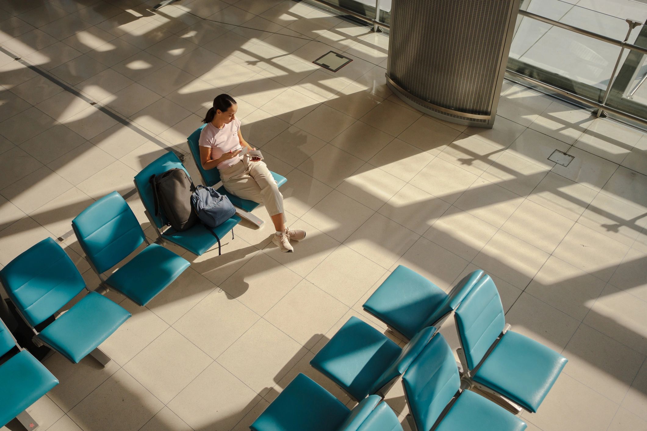 Woman at the airport